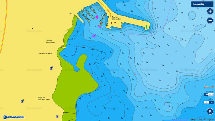 To open Navionics chart of Yacht Marina  Corralejo. Fuerteventura. Canary Islands.