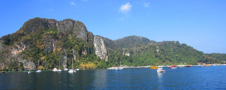 Yacht moorings in the Ton Sai Bay