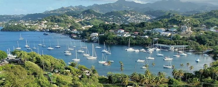 Yachts in the Blue Lagoon Marina. St. Vincent. Caribbean