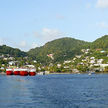 Yachts anchorage in Admiralty Bay