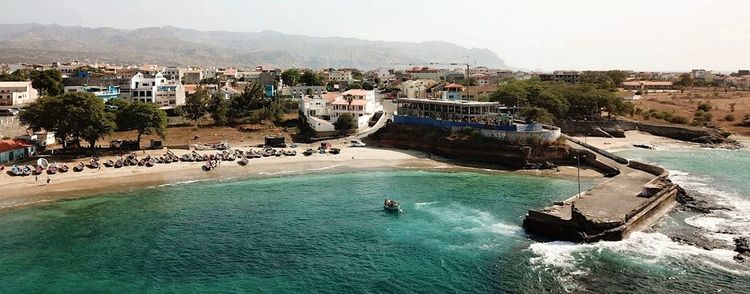 Yacht anchorage in Tarrafal Bay