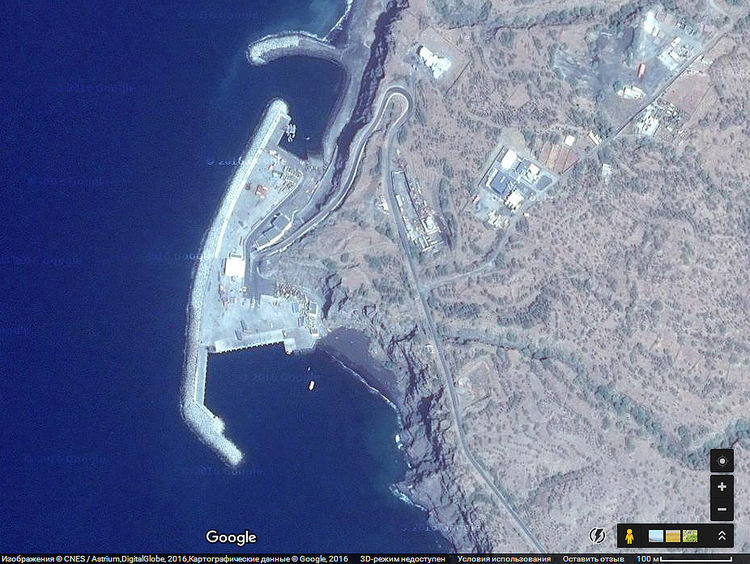 Port Vale Knights on Fogu Island on satellite image