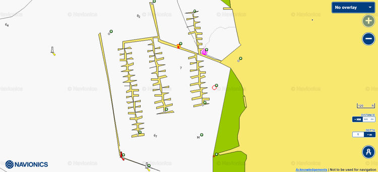 To open the Navionics chart of Royal Yacht Club Langkawi Marina