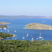 Yacht moorings in Zut Bay