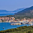 Yacht moorings in Cres town