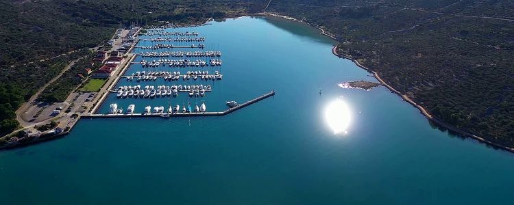 Yacht mooring in ACI Marina Cres