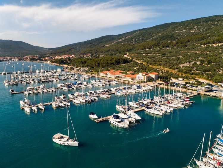 Yacht mooring in ACI Marina Cres