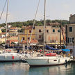 Yacht moorings in Port Gaios