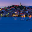 Yacht moorings in Primosten Bay