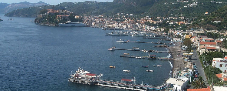 Lunga Yacht Marina on Lipari