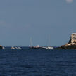 Yacht anchorage at Liska Bianca Rock