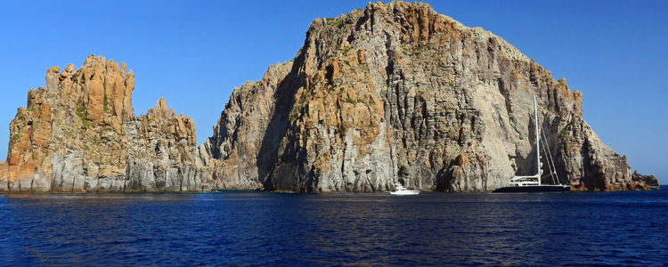 Yacht anchorage off Basiluzzo Island