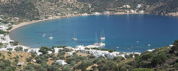 Yacht moorings in Vathy