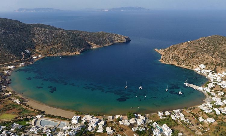 Yacht moorings in Vathy