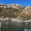 Yacht mooring in the Kamares Bay