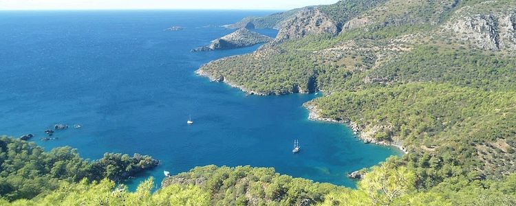 Yachts in Kalevezi Bay