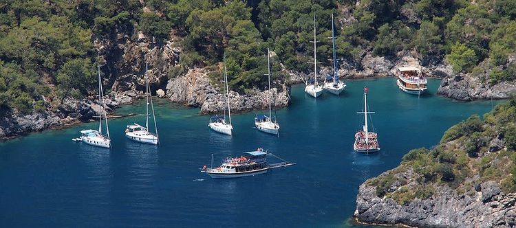 Yachts in Soguk Su Bay