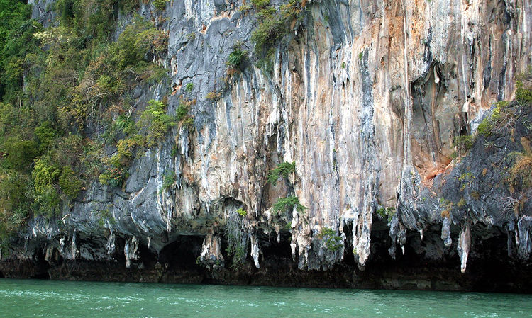 Phanak Island shoreline at the southwest yacht anchorage