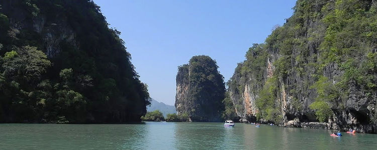 A group of Hong Islands in Pang Nga Bay