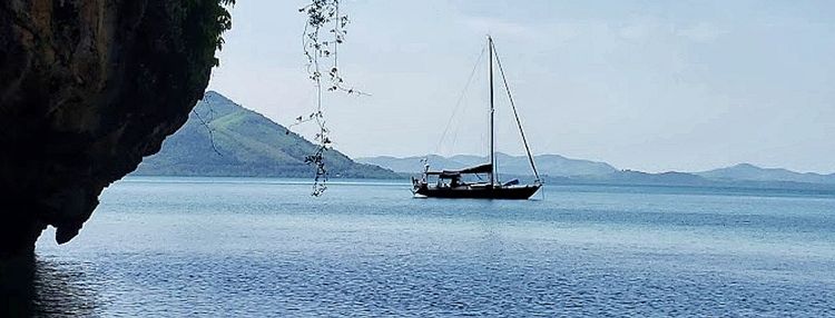 Yacht anchorage off Rio Island