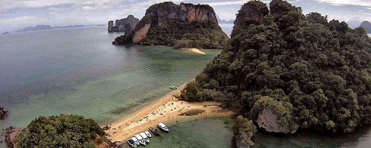 Yacht anchorage at Koh Pak Bia Island