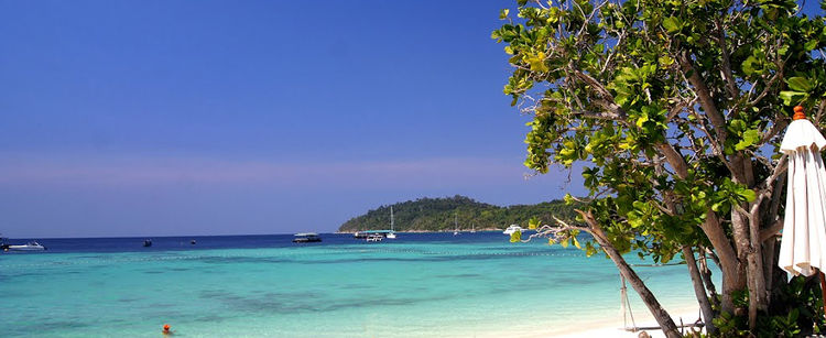 Yachts at the southern anchorage of Ko Lipe in the Butang Archipelago