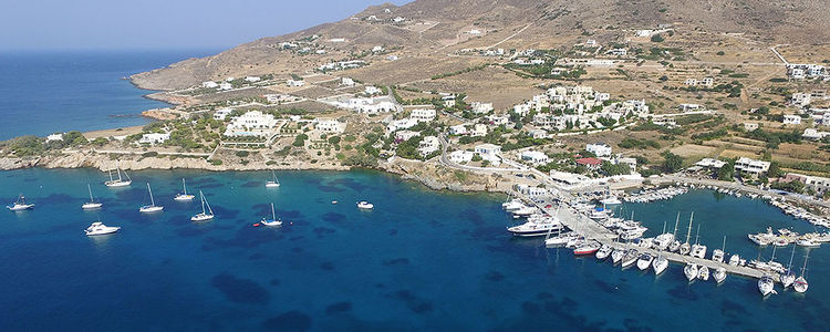 Yacht moorings in Finikas Fishport