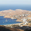 Yachts anchorage in Manganari bay