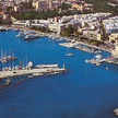 Yacht mooring in Mandraki harbor