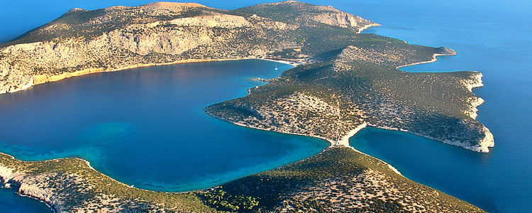 Yacht anchorages off Alymia Island