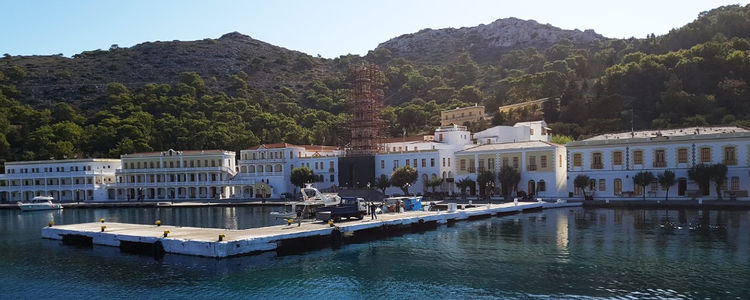 Yacht anchorages in Panormitis Bay