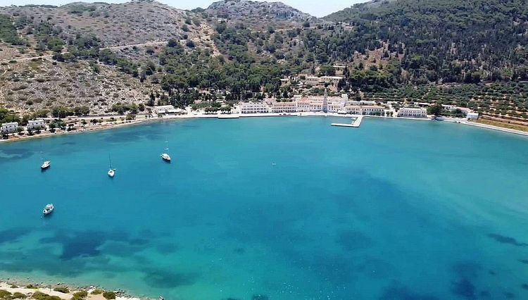 Yacht anchorages in Panormitis Bay