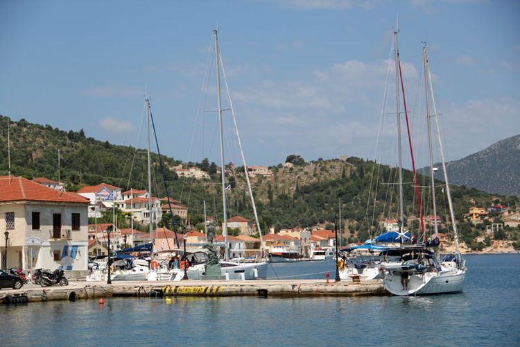 Vathi Port customs pier