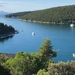 Yacht anchorage in Krnicka Luka Bay