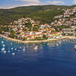 Yacht moorings in Rabac