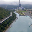 Yacht moorings in Plomin Bay