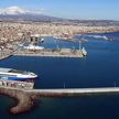 Yacht moorings in Catania harbor