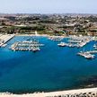 Yacht moorings in Marzamemi harbor