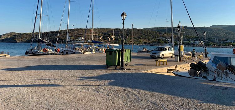 Yacht moorings in Agia Marinas