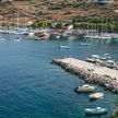 Yacht moorings in St. Nikolaos Bay