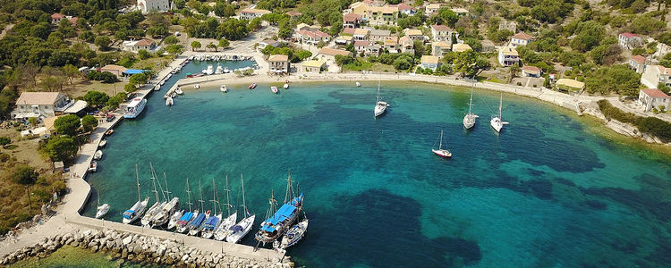 Yachts in Kastos Fishport