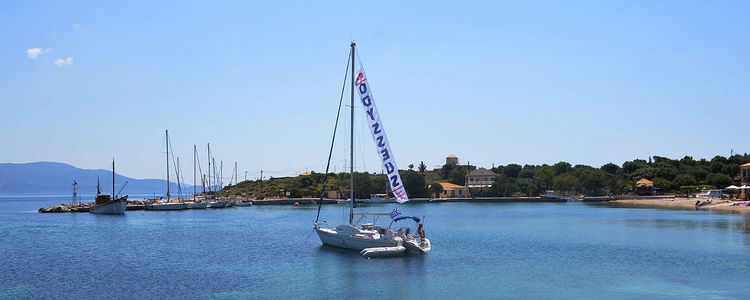 Yacht moorings in Sarakiniko