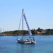 Yachts moorings in Sarakiniko