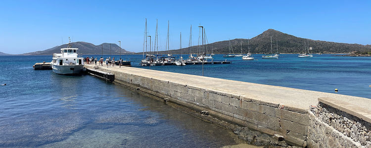 Yachts in Asinara National Park