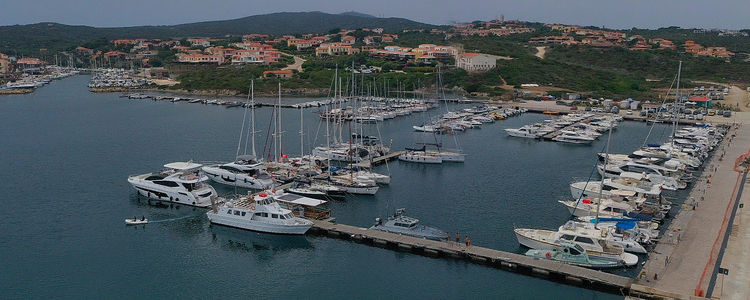 Yacht anchorages in Stintino. Sardinia