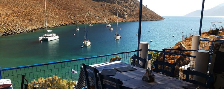 Yacht mooring buoys in Palionissos Bay