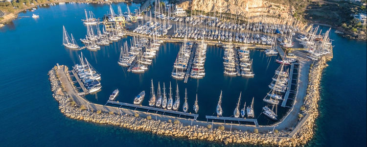 Leros yacht marina. Dodecanese. Greece.