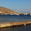 Yacht ancorage in Xirokampos bay