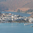 Yacht moorings in the Skala Harbor