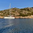 Yacht anchorage in Tsangari Bay